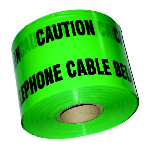 Tape Caution "Fibre Optic Cable Below"