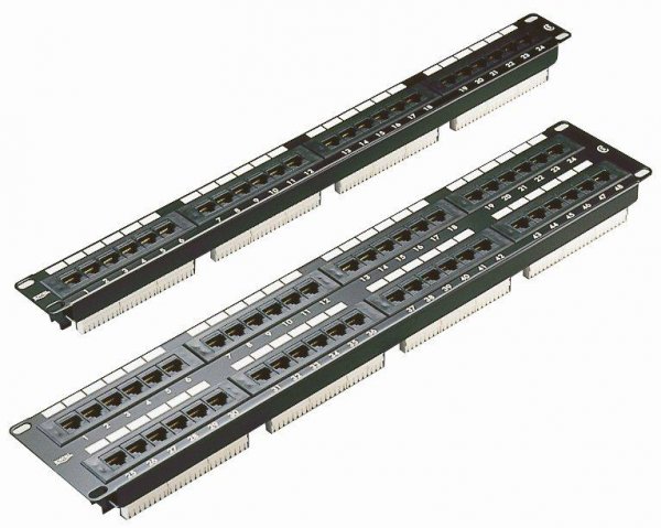 Patch Panel Cat 6 Unshielded 24 port 1U
