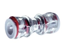 Microduct Connector Straight Clear - 16/12mm