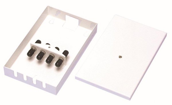 Tamperproof patch box 4 port ST